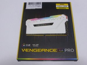 メモリ デスクトップ用 メモリ CORSAIR VENGEANCE RGB PRO DDR4-3200 PC4-25600 8GBx2枚 合計16GB CMW16GX4M2C3200C16W 起動確認済みです