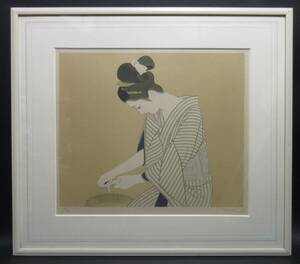 志村立美 直筆サイン 187/200 Shimura Tatsumi 日本画家・美人画