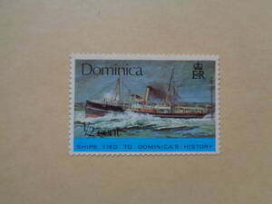 ドミニカ国切手　1975年　Royal mail steamer "Yare"　船切手　1/2cent