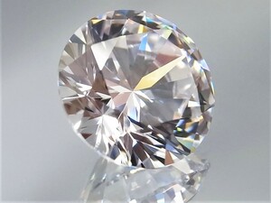 6.99ct 10mm 究極のExcellent cut 大粒キュービックジルコニア 理想的なラウンドブリリアンカット 人の手が一切触れていない完全未使用新品