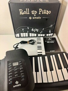 スマリー (SMALY) 電子ピアノ ロールアップピアノ 61鍵盤 折畳 和音