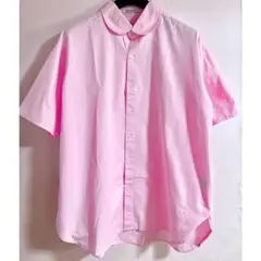 SPINNS スピンズ オーバーサイズシャツ シャツ ピンク シンプル 無地