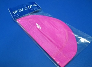 送料無料・新品 ツーウェイ素材 スイミングキャップ ピンク フリーサイズ 約54～59cm ★n
