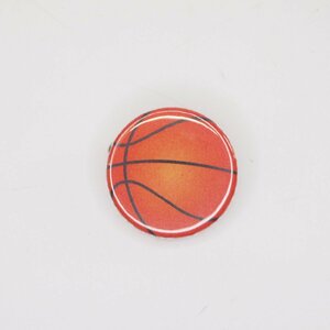 Button badge 25mm basketball 缶バッジ バスケットボール柄 Vespa Lambretta ベスパ ランブレッタ 50S 100 et3 GTR RALLY PX200E 160GS