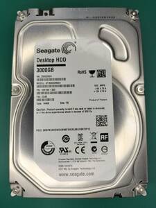 Seagate DesktopHDD ST3000DM001 3.5インチ 3TB HDD SATA　５３時間