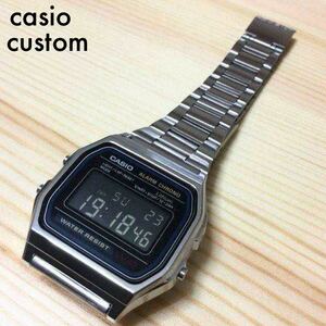 【新品/送料込】カシオ チープカシオ デジタル 腕時計 カスタム ブラック 液晶反転 G-SHOCK timex alba 好きにも是非！