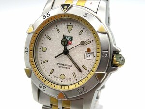 1円◆稼働◆ タグホイヤー 955.713G-2 シルバー クオーツ ユニセックス 腕時計 N11802