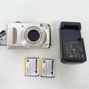 ■tykh 1300-1 244 FUJIFILMフジフィルム FinePix T300 コンパクトデジタルカメラ 充電器 バッテリーパック2個付 通電OK エラー表示有