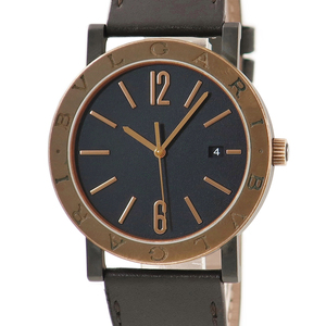 【3年保証】 ブルガリ ブルガリブルガリ ソロテンポ 102931 BB41SB 黒 バー アラビア 自動巻き メンズ 腕時計