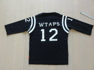 美品 WTAPS 五分袖Tシャツ 黒 SIERRA 12　サイズ①