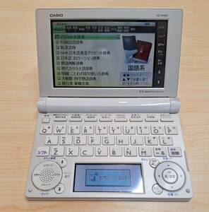 カシオ CASIO 電子辞書 EX-word XD-B9800 DATAPLUS6 白 音声対応 タッチパネル 動作品