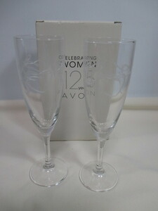 エイボン 125周年 オリジナルペア シャンパングラス