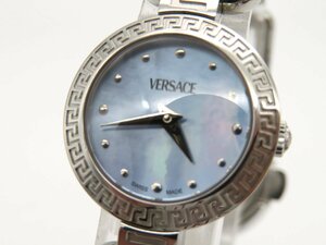 1円◆稼働◆ ヴェルサーチ ＤＳＱ９９ シルバーブルー クオーツ レディース 腕時計 M20803