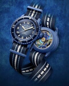 送料無料 青 Blancpain Swatch Bioceramic Scuba Fifty Fathoms Collection Atlantic Ocean ブランパン スウォッチ アトランティック 新品