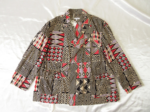 エンジニアードガーメンツ★2023ss★国内レアモデル★≪≪税込定価 59,400円≫≫★ D Sum Jacket - African Print/ Black x Pink【XS】