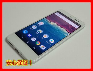 　★【38703WM】 完動品 SoftBank 507SH SHARP Android One ホワイト SIMロック解除済 1円 ! 1スタ !