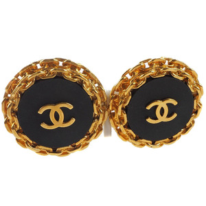 CHANEL シャネル ココマーク ヴィンテージ 93A イヤリング 金メッキ ゴールド レディース【59170407】中古