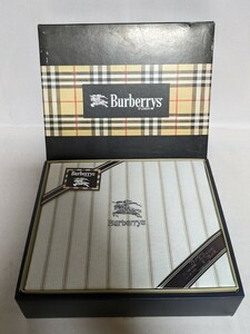 E-122　バーバリー　Burberrys　フラットシーツ　140×240cm　寝具　箱入り　委託品