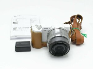 ★ハローカメラ★0851 SONY α5100 16-50mm E3.5-5.6/PZ 2430万画素 【本体と社外バッテリーのみ】　AF動作品 現状 1円スタート 即決有り