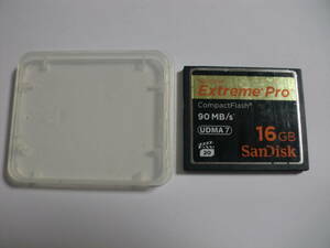 ケース付き　16GB　SanDisk　extreme pro　UDMA7　CFカード　フォーマット済み　メモリーカード　コンパクトフラッシュ