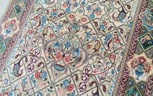 ペルシャ絨毯 イスファハン ザンギャニ工房 シルク＆ウール 121万ノット
