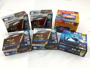 TDK/MITSUBISHI DVD-R/BD-R/25GB/120分/まとめ/セット フィルム破れ有 未使用品 ACB