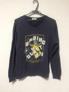 2011AW MIRROR期 UNDERCOVERISM ダブルプリント Vネック スウェット UNDERCOVER アンダーカバー