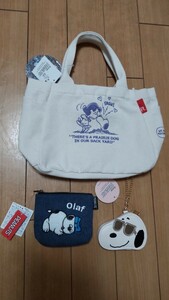 新品 タグ付き ROOTOTE peanuts スヌーピー バッグ & ポーチ 3点セット ルートート 