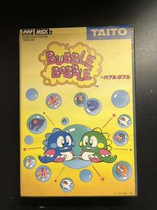 MSX2 バブルボブル　BUBBLE BOBBLE タイトー　TAITO