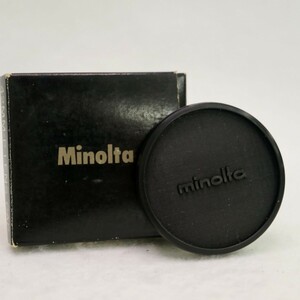 Minolta 42MM-P LENS CAP ミノルタ 内径42mm 旧ロゴ入り カブセ式 レンズキャップ レンズ用アクセサリー 外箱付 現状品 ／ 02-00217