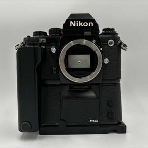 #456【空シャッター確認済み!!】Nikon ニコン F3 一眼レフ フィルムカメラ モータードライブ MD-4 ブラックボディ コレクション