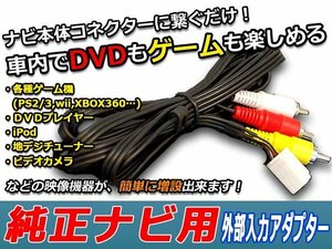 メール便送料無料 VTR アダプター 入力 日産 hC309D-W 2009年モデル カーナビ DVDプレーヤー 外部機器再生