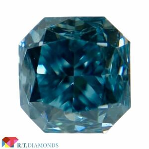 FANCY VIVID GREEN BLUE 0.385ct SQ/RT2419/CGL/GIA