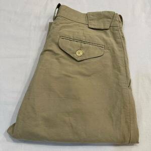 NIGEL CABOURN AUTHENTIC LINE FORMAL PANT CRINKLE 32 ナイジェルケーボン フォーマル パンツ コットン リネン 綿 麻 ワーク 8071150500