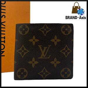 ★☆【極美品!!】ルイヴィトン Louis Vuitton モノグラム ポルトフォイユ・マルコ 二つ折り財布 小銭入れ メンズ 紳士 M61675☆★