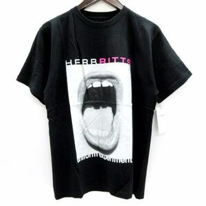 未使用品 ユニフォームエクスペリメント Tシャツ 半袖 クルーネック ハーブリッツ HERB RITTS UE-167143 コットン 1 S程度 黒 ブラック