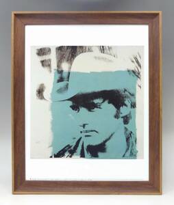 新品☆額付アートポスター★絵画☆andy warhol★アンディ・ウォーホル☆アメリカンポップアート◎Dennis Hopper☆デニスホッパー☆71