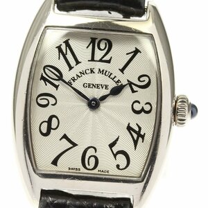 ★保証書付き【FRANCK MULLER】フランクミュラー トノーカーベックス インターミディエ K18WG 2251MC 手巻き レディース_651229【ev20】