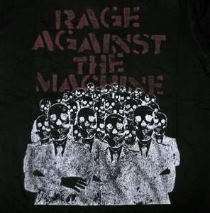 ★レイジ アゲインスト ザ マシーン Tシャツ CROWD MASKS - L 正規品 Rage Against The Machine スケルトン