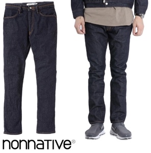 定価24,200円nonnative ノンネイティブ NN-P3010 DWELLER 4P JEANS TIGHT FIT C/P 13oz DENIM STRETCH OW デニム