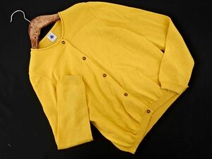 ネコポスOK PETIT BATEAU プチバトー ニット カーディガン size138ｃｍ/黄 ◇■ ☆ djc5 子供服