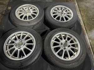 GE6 フィット ブリヂストン製 アルミホイール 14×5.5J オフセット45 MARQUIS 175/65/R14 ☆引き取り歓迎☆千葉市若葉区から出品☆