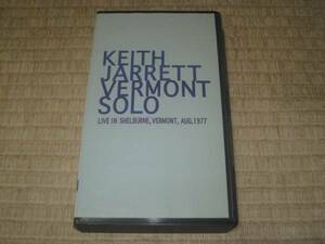 KEITH JARRETT キース・ジャレット VERMONT SOLO バーモント・ソロ 国内 ビデオ