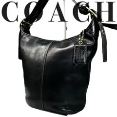 美品✨COACH オールドコーチ ショルダーバッグ レザー 黒 11422