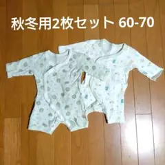 西松屋マジックテープ動物柄2枚セット60-70