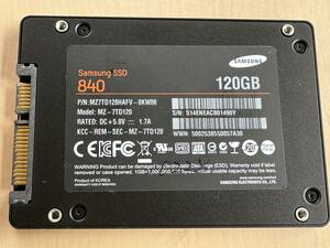 SAMSUNG SSD120GB【動作確認済み】0228　