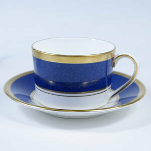 英国製 コールポート アスローン ブルーゴールド カップソーサー　Coalport Athlone Blue Made in England