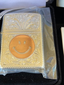 Zippo SILVER KING X Smiley 新品未使用品