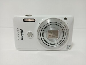 【72】Nikon ニコン COOLPIX S6900 クールピクス ホワイト コンパクトデジタルカメラ 動作未確認