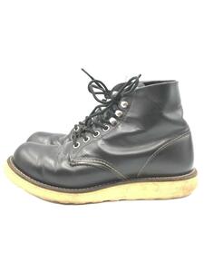 RED WING◆レースアップブーツ/US5.5/BLK/レザー